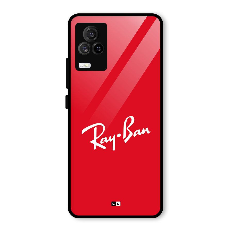Luxury Red Glass Back Case for Vivo iQOO 7 Legend 5G
