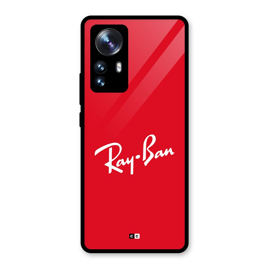 Luxury Red Glass Back Case for Xiaomi 12 Pro