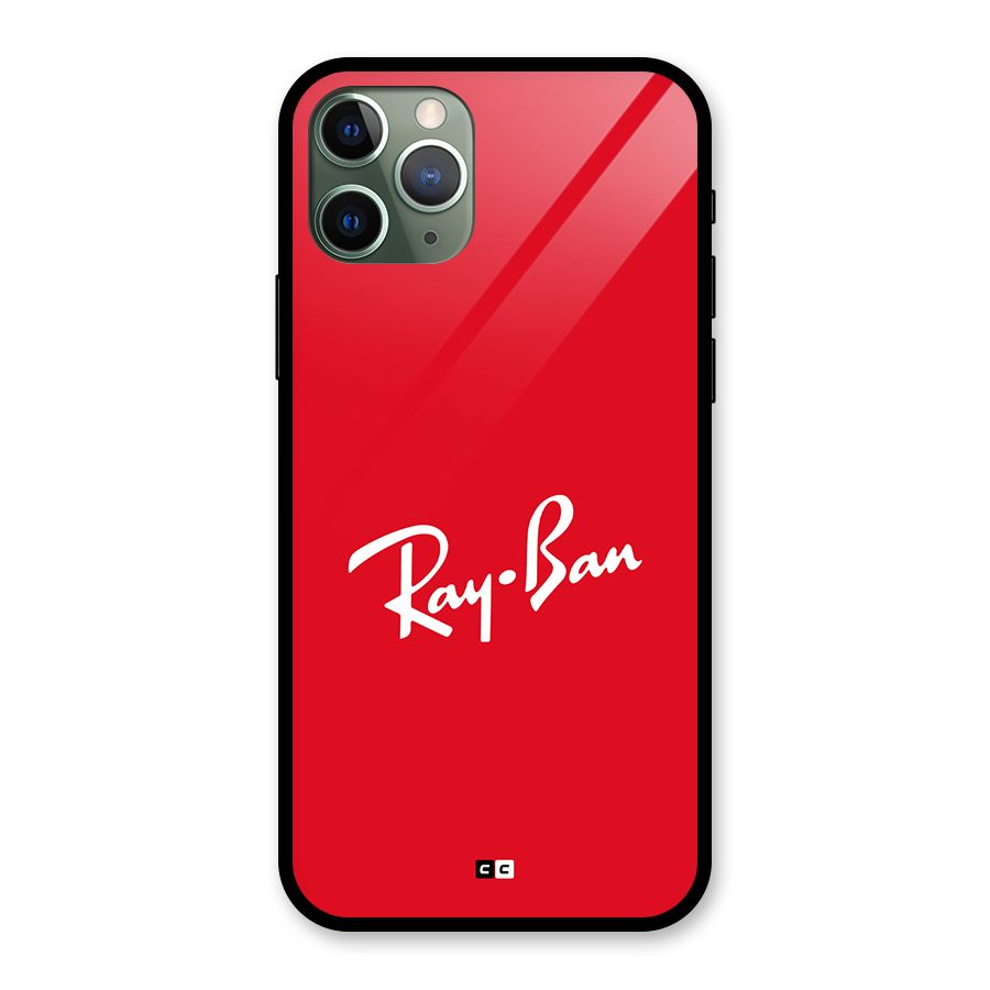 Luxury Red Glass Back Case for iPhone 11 Pro