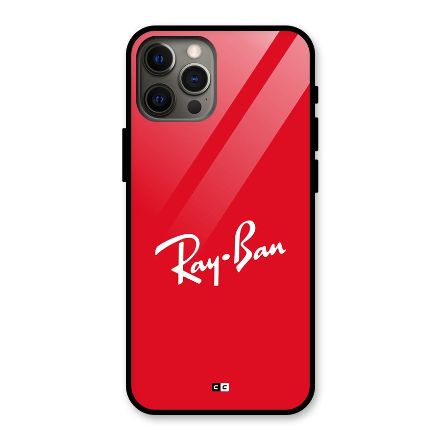 Luxury Red Glass Back Case for iPhone 12 Pro Max