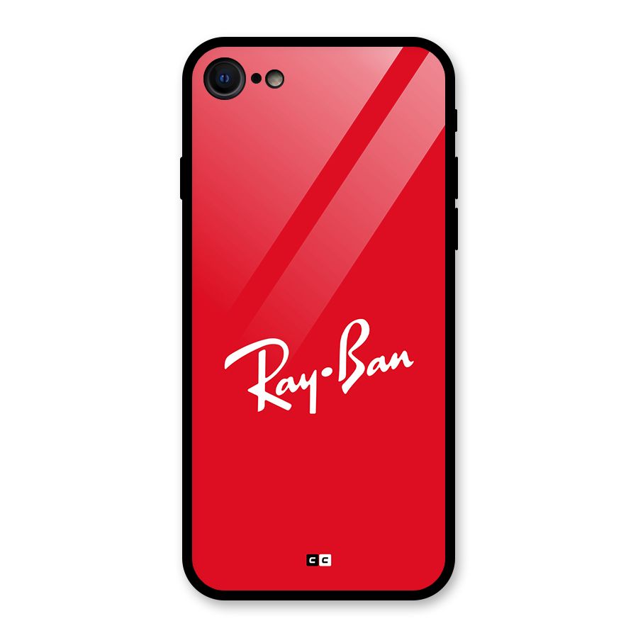 Luxury Red Glass Back Case for iPhone 7