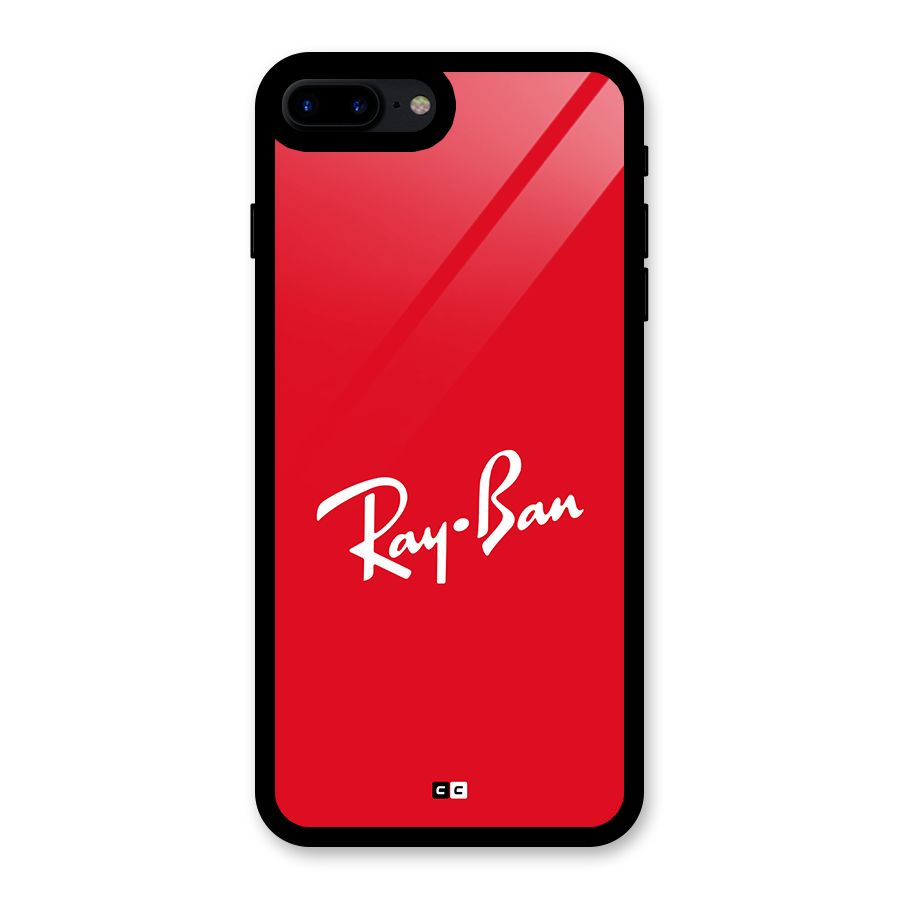 Luxury Red Glass Back Case for iPhone 8 Plus