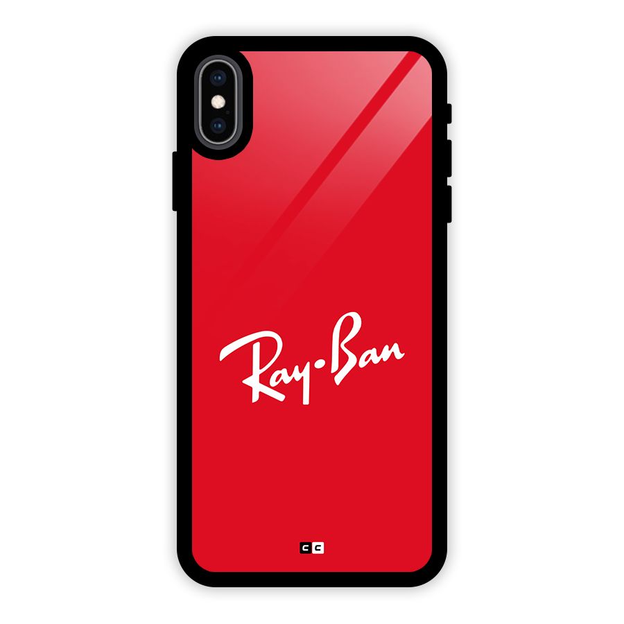 Luxury Red Glass Back Case for iPhone XS Max