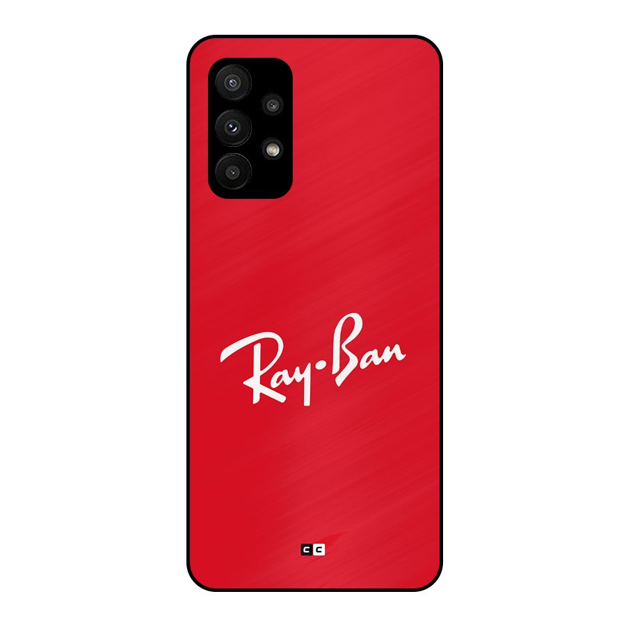 Luxury Red Metal Back Case for Galaxy A23