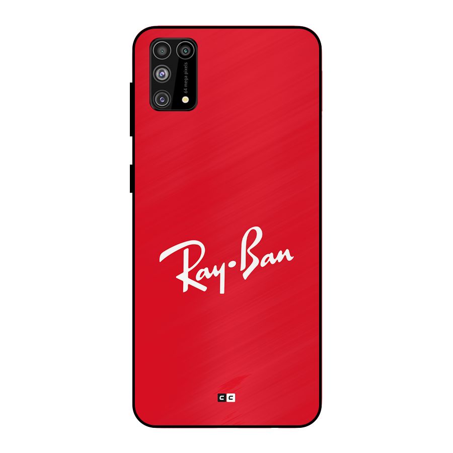 Luxury Red Metal Back Case for Galaxy F41