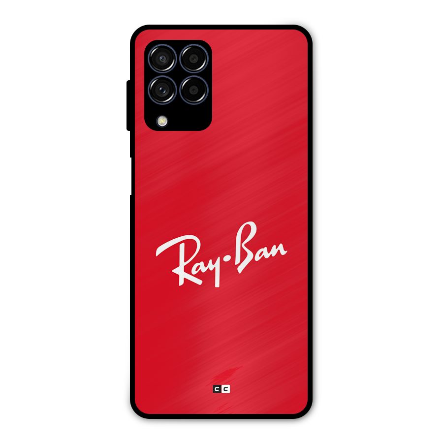 Luxury Red Metal Back Case for Galaxy M53 5G