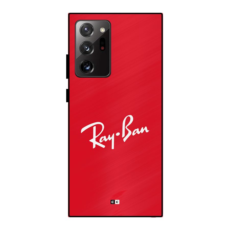 Luxury Red Metal Back Case for Galaxy Note 20 Ultra 5G