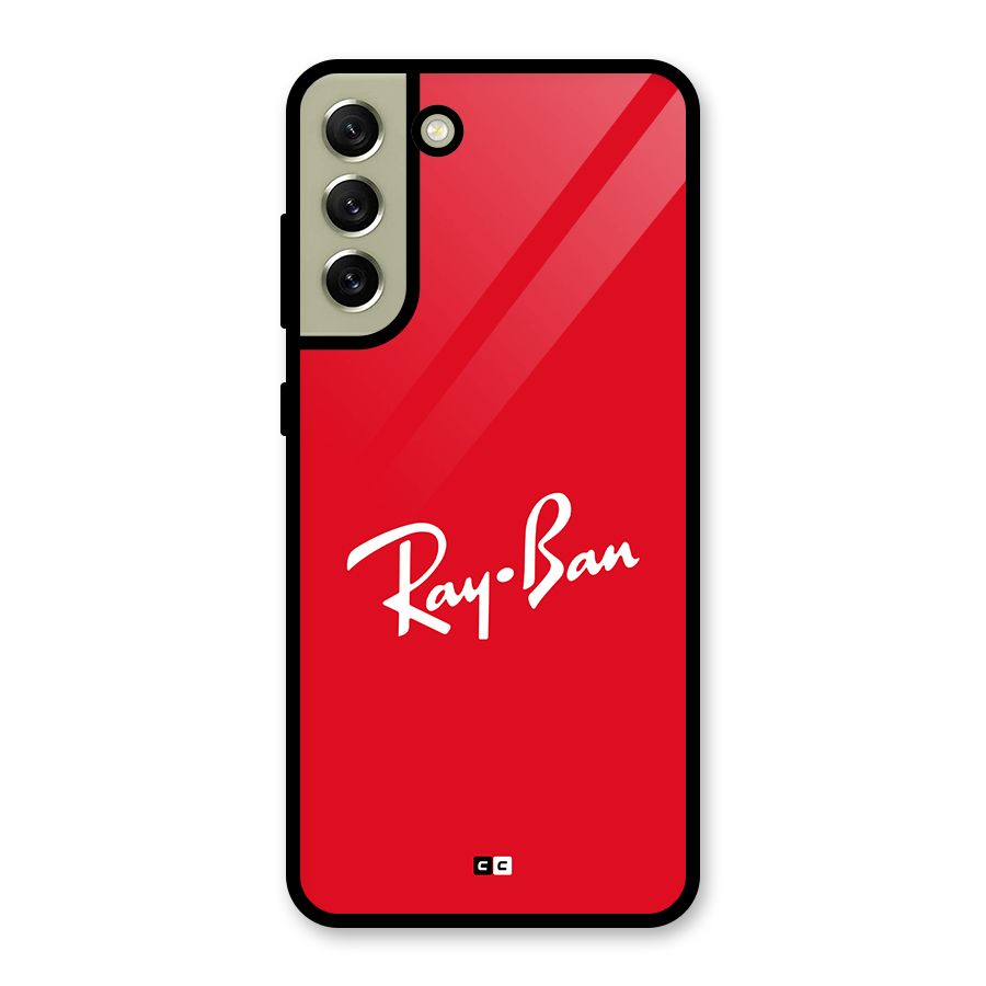Luxury Red Metal Back Case for Galaxy S21 FE 5G (2023)
