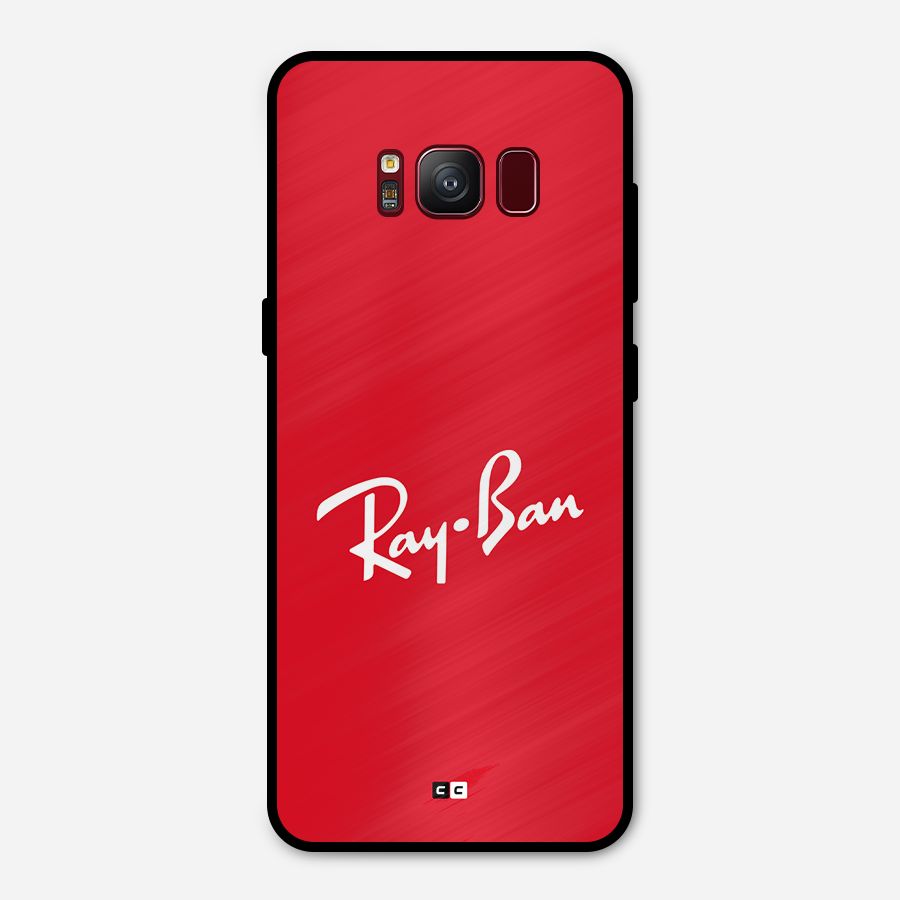 Luxury Red Metal Back Case for Galaxy S8