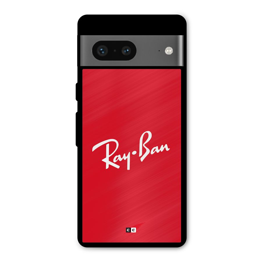 Luxury Red Metal Back Case for Google Pixel 7