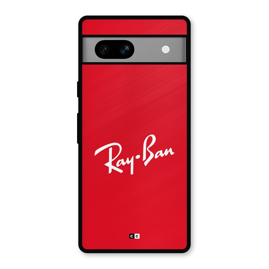 Luxury Red Metal Back Case for Google Pixel 7a