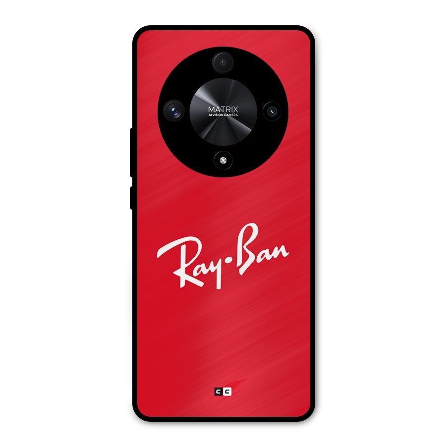 Luxury Red Metal Back Case for Honor X9b