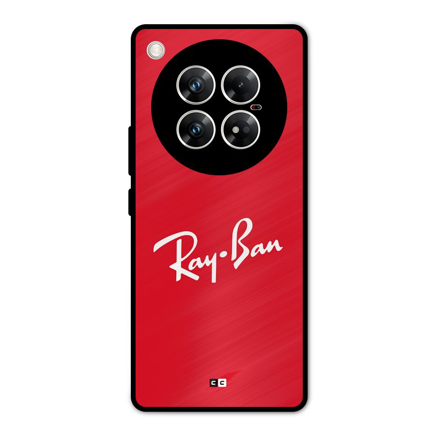 Luxury Red Metal Back Case for Infinix Zero 40 5G