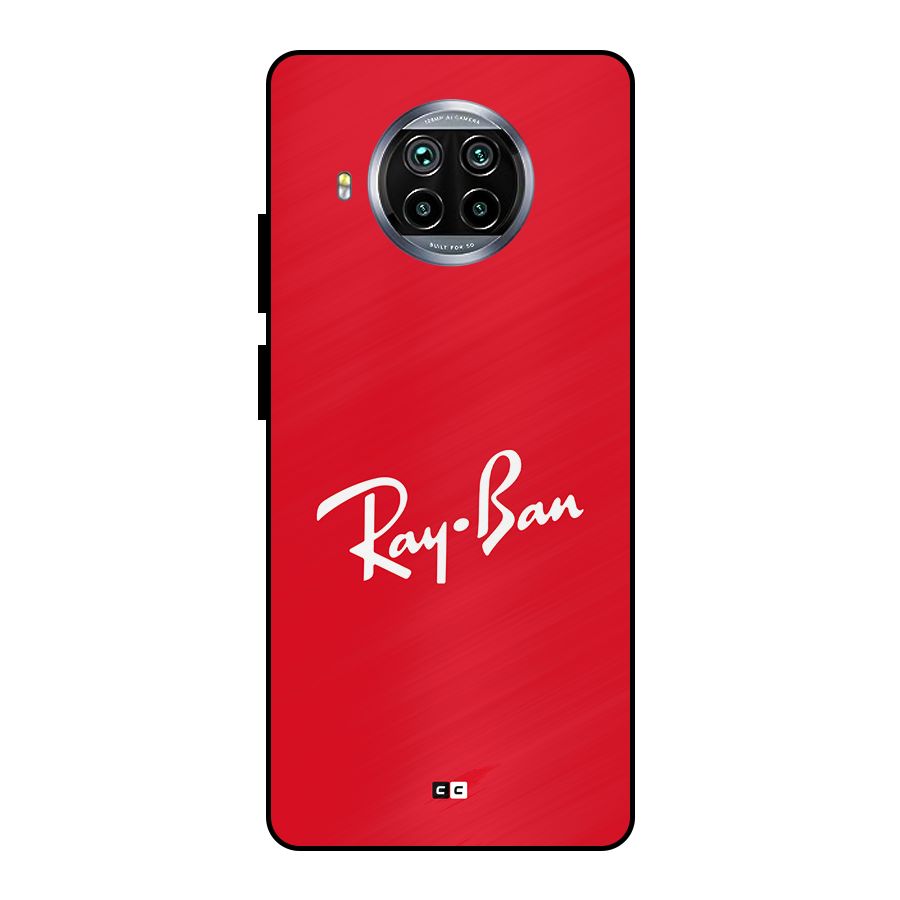 Luxury Red Metal Back Case for Mi 10i