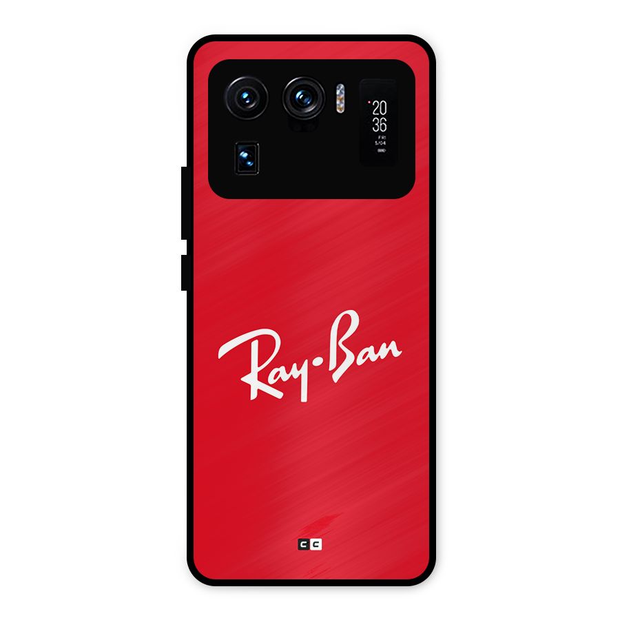 Luxury Red Metal Back Case for Mi 11 Ultra