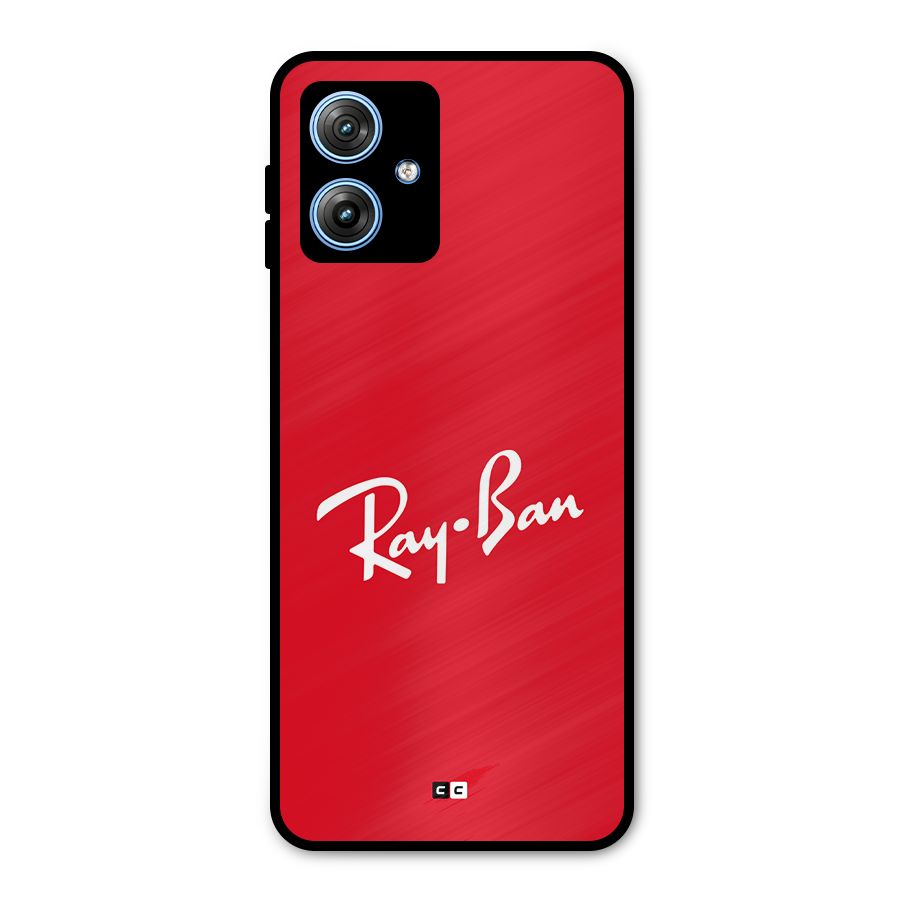Luxury Red Metal Back Case for Moto G54