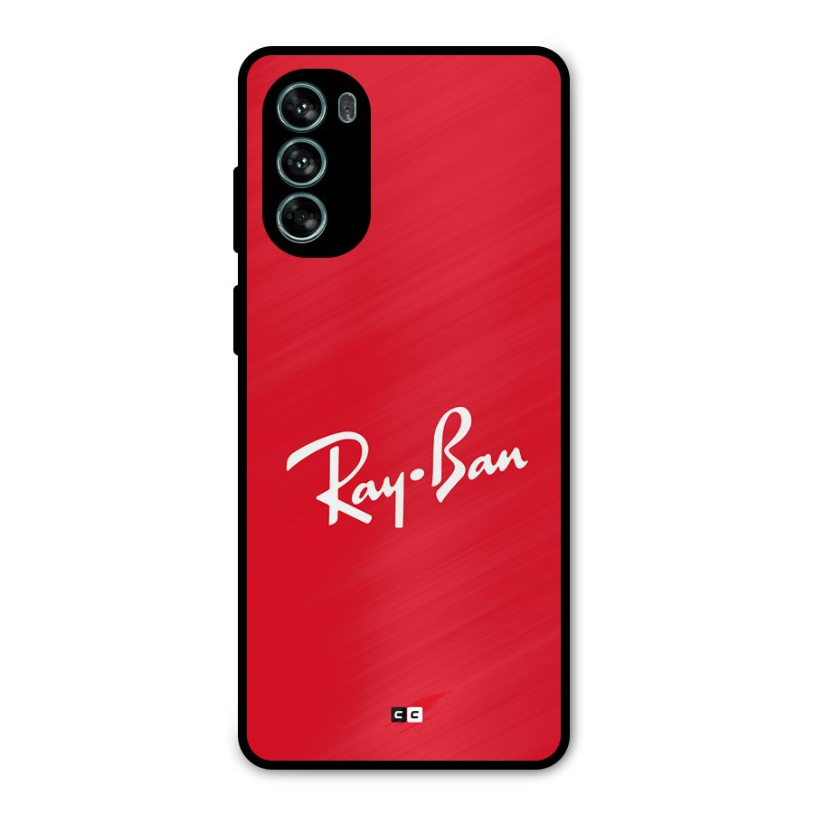 Luxury Red Metal Back Case for Moto G62