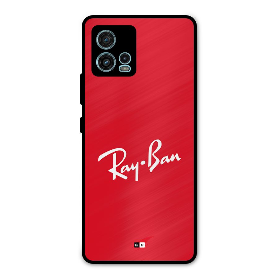 Luxury Red Metal Back Case for Moto G72