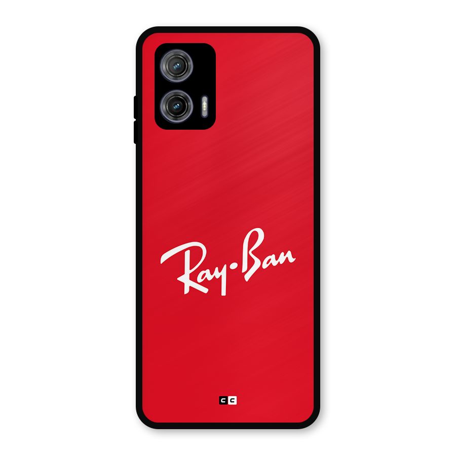 Luxury Red Metal Back Case for Moto G73
