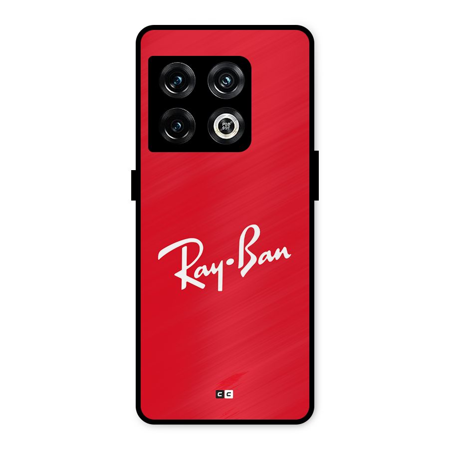 Luxury Red Metal Back Case for OnePlus 10 Pro 5G