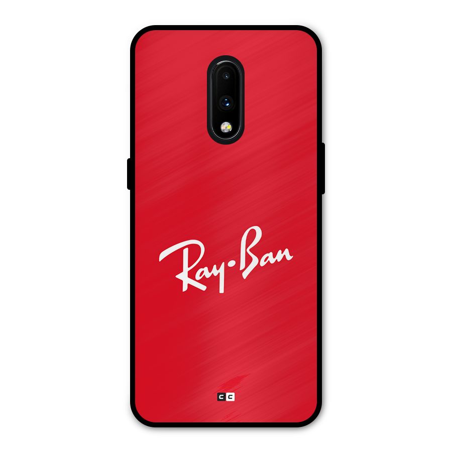 Luxury Red Metal Back Case for OnePlus 7