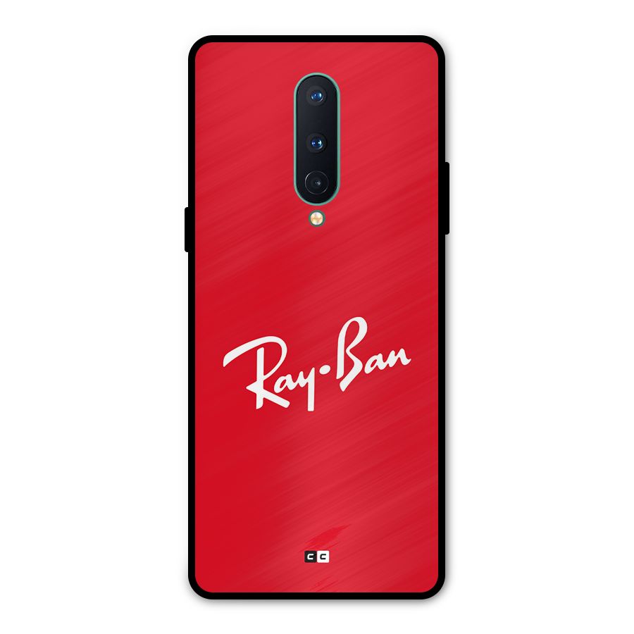 Luxury Red Metal Back Case for OnePlus 8
