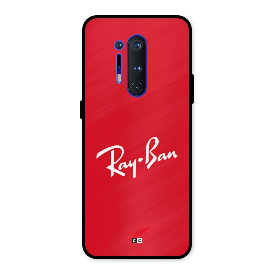 Luxury Red Metal Back Case for OnePlus 8 Pro