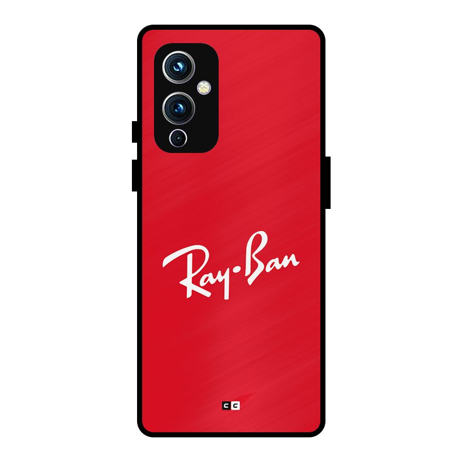 Luxury Red Metal Back Case for OnePlus 9