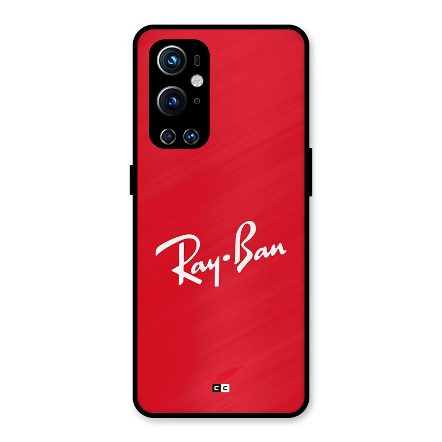 Luxury Red Metal Back Case for OnePlus 9 Pro