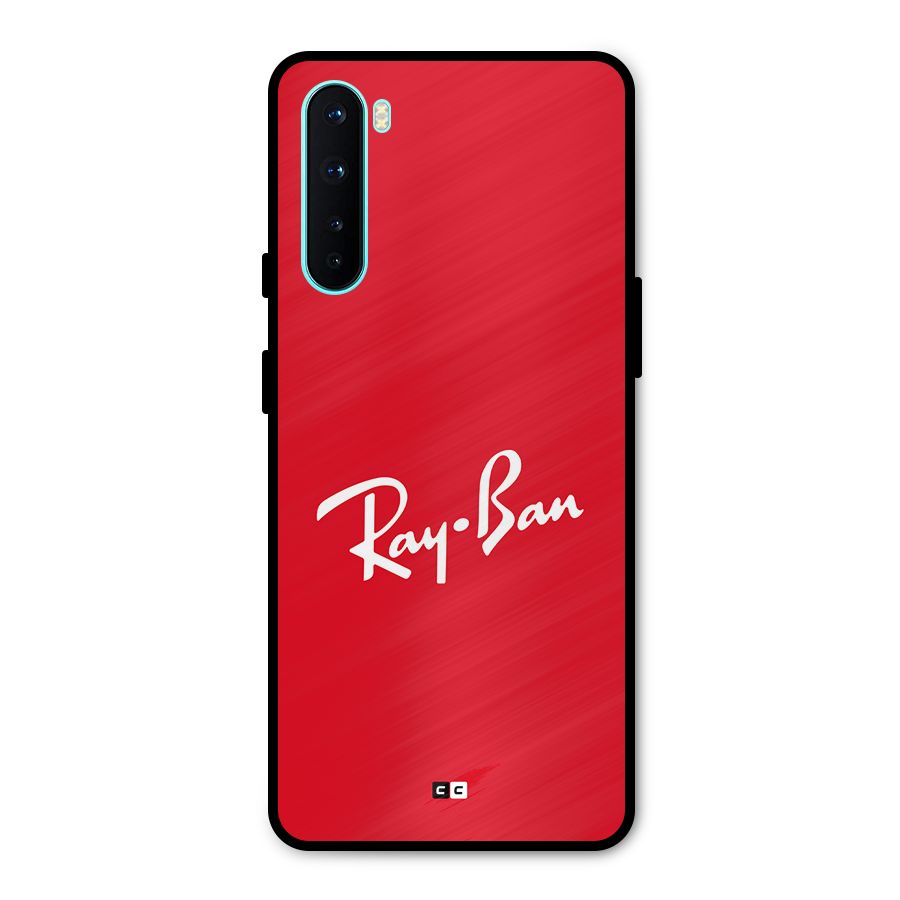 Luxury Red Metal Back Case for OnePlus Nord