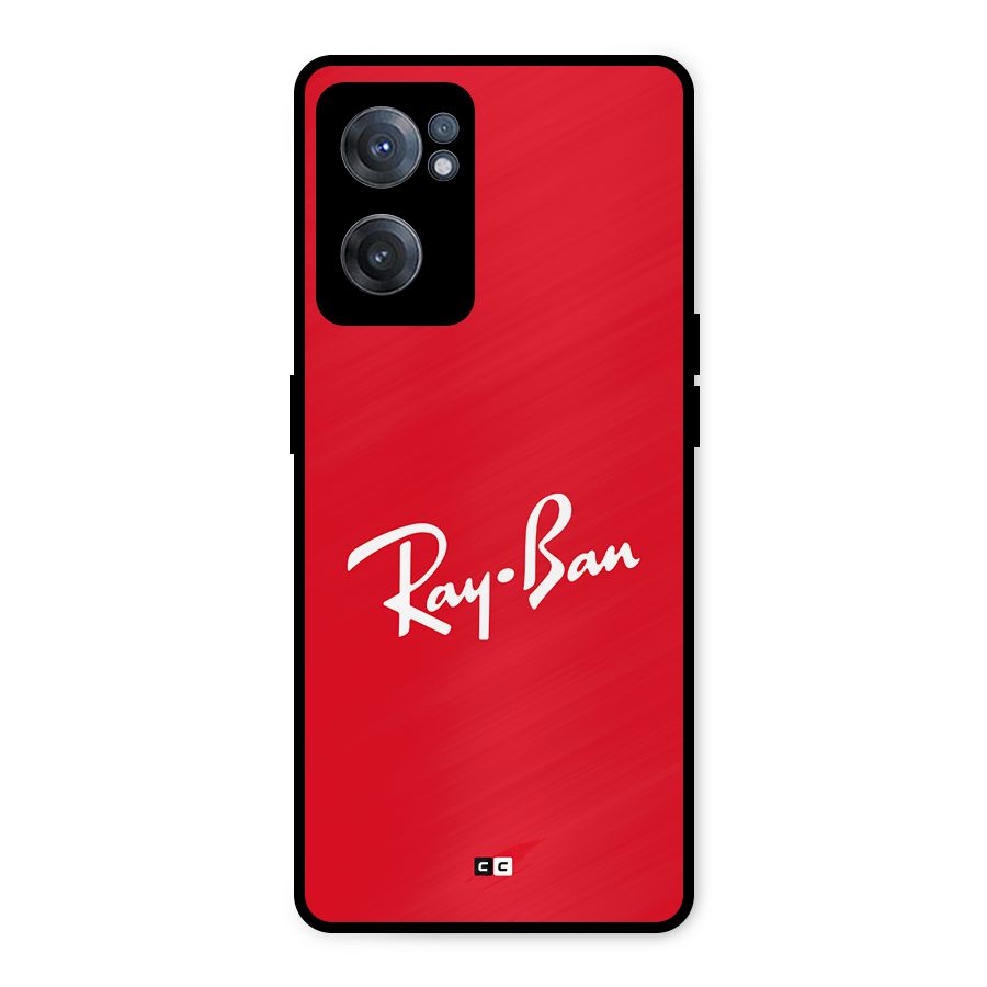 Luxury Red Metal Back Case for OnePlus Nord CE 2 5G