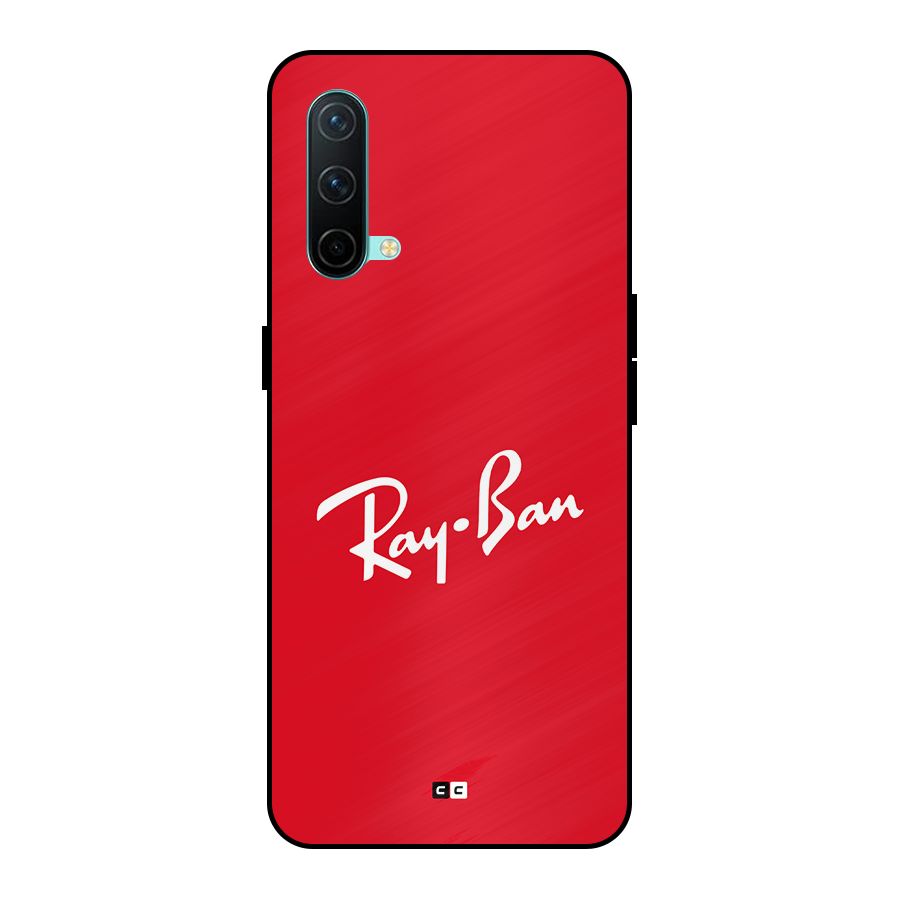 Luxury Red Metal Back Case for OnePlus Nord CE 5G