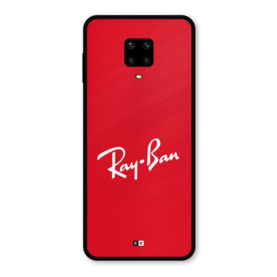Luxury Red Metal Back Case for Poco M2 Pro