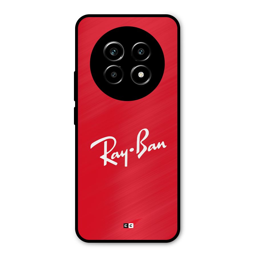 Luxury Red Metal Back Case for Realme 13 Pro