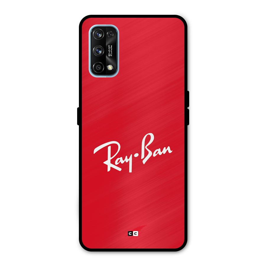Luxury Red Metal Back Case for Realme 7 Pro