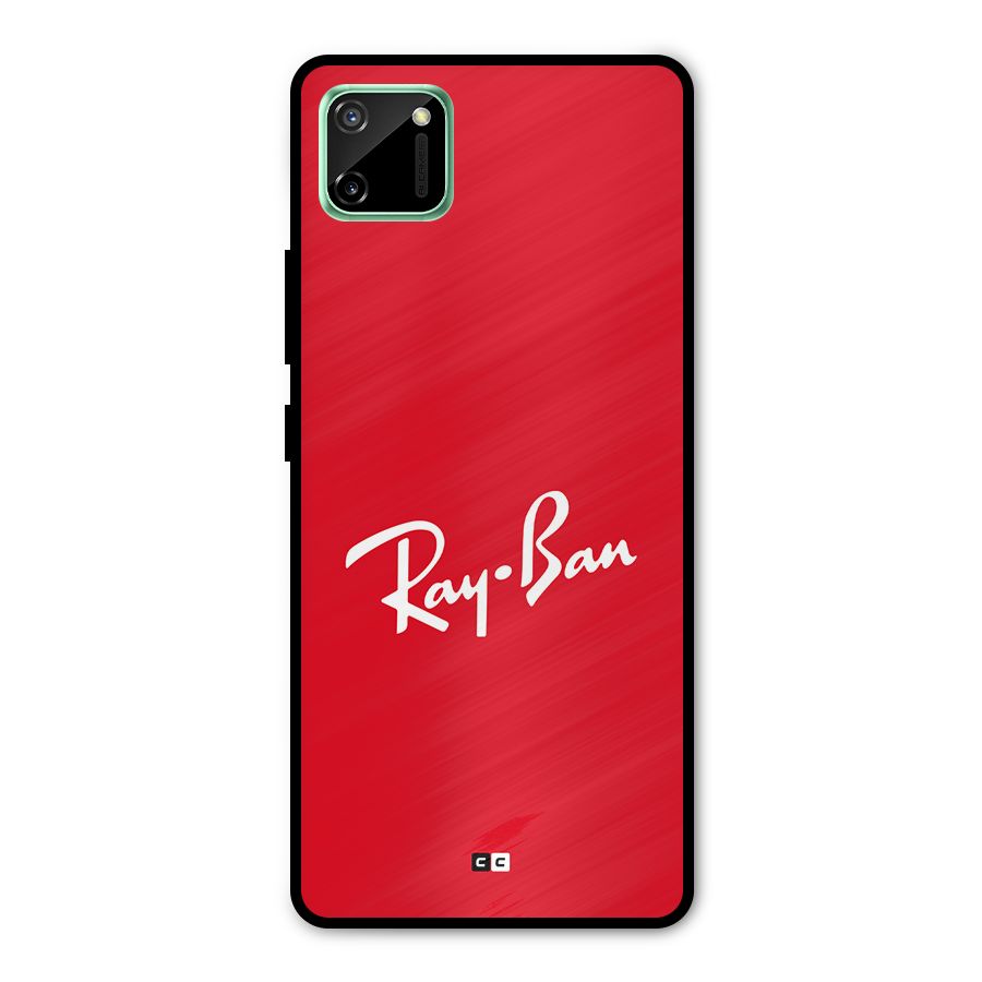Luxury Red Metal Back Case for Realme C11