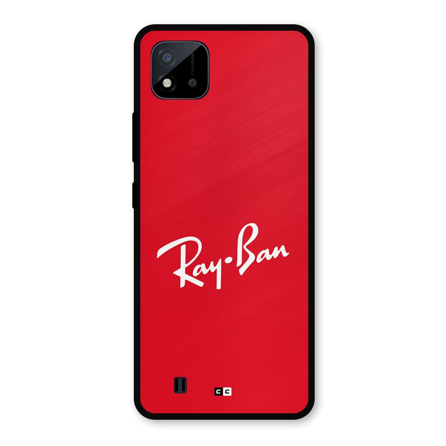 Luxury Red Metal Back Case for Realme C11 2021