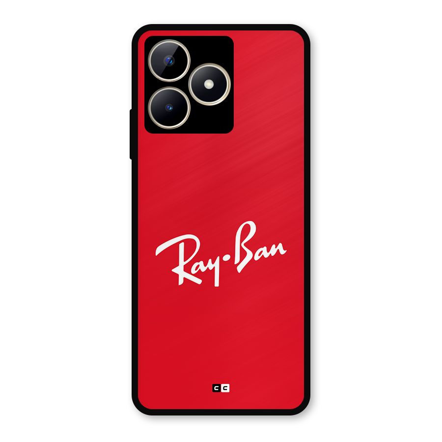 Luxury Red Metal Back Case for Realme C53