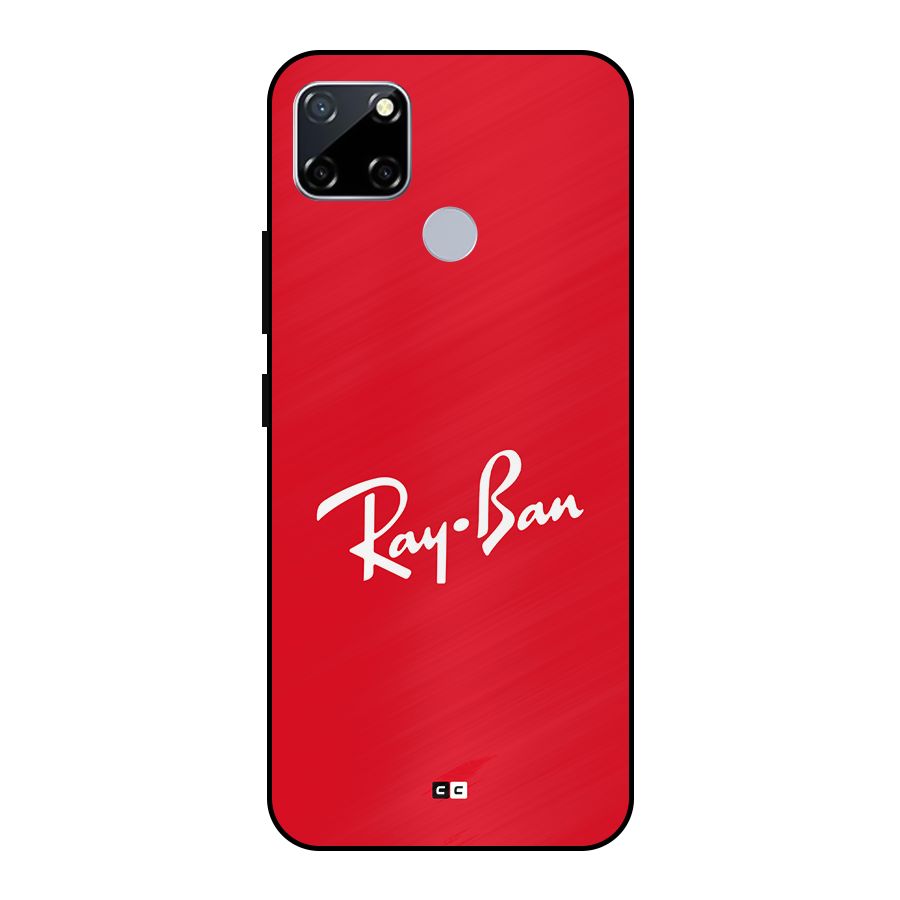 Luxury Red Metal Back Case for Realme Narzo 20