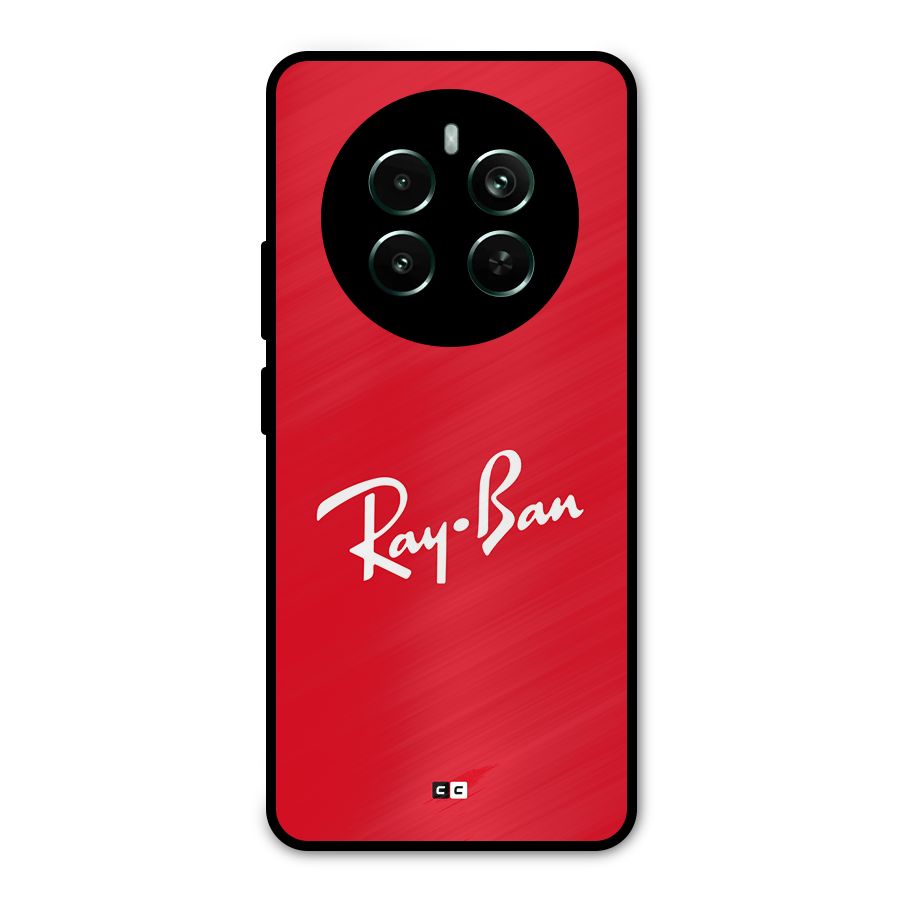 Luxury Red Metal Back Case for Realme Narzo 70 Pro
