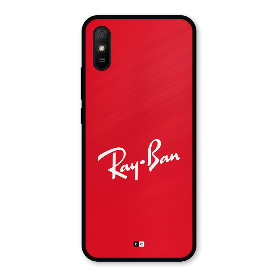 Luxury Red Metal Back Case for Redmi 9i
