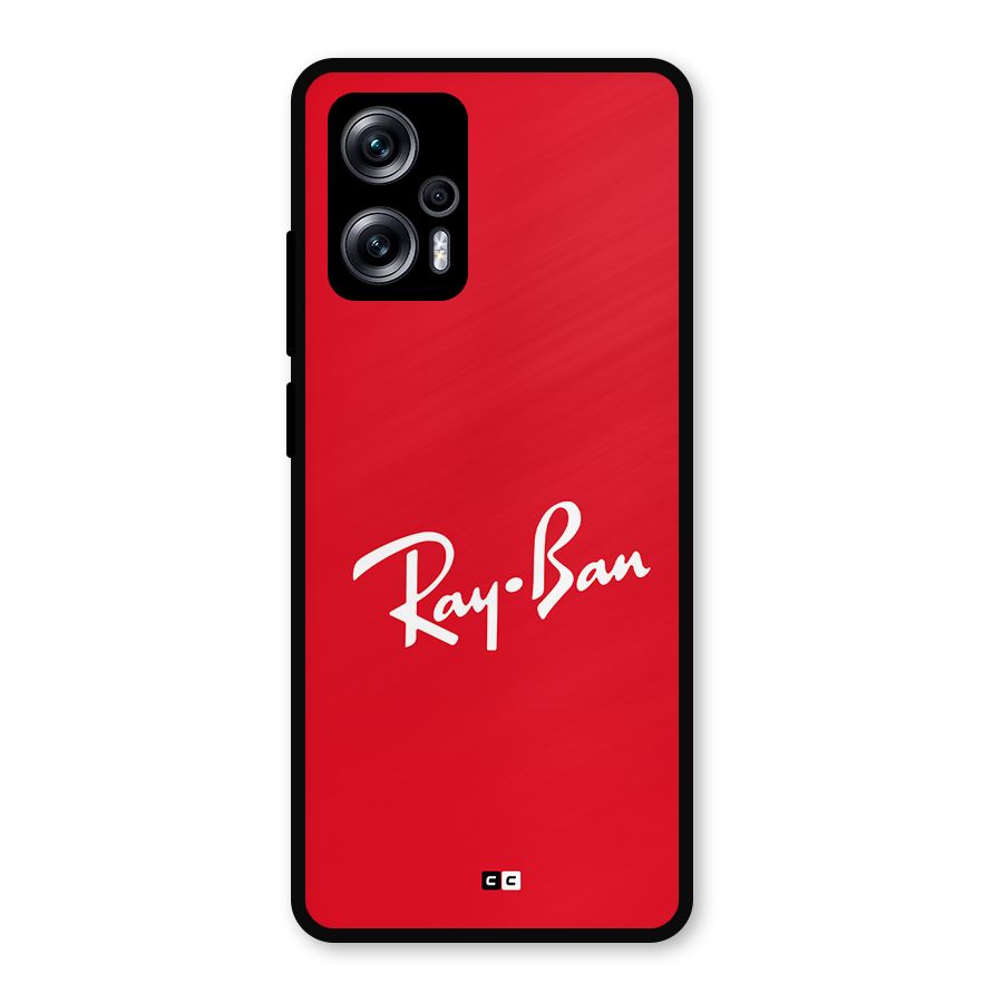 Luxury Red Metal Back Case for Redmi K50i