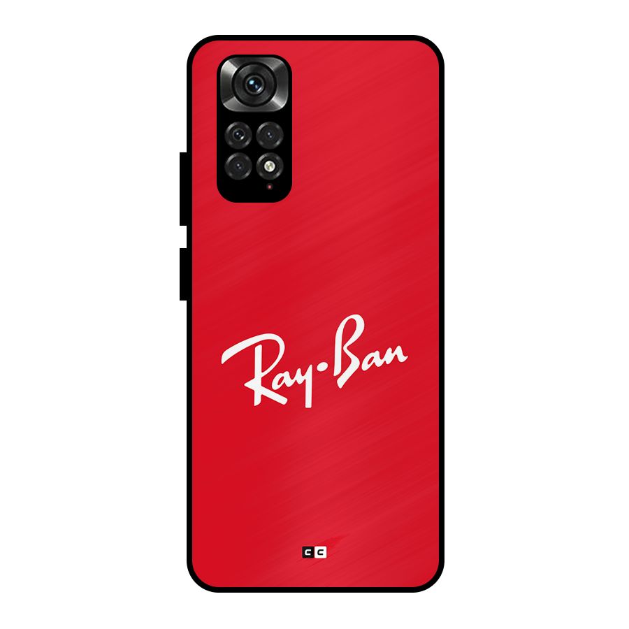 Luxury Red Metal Back Case for Redmi Note 11 Pro Plus 5G
