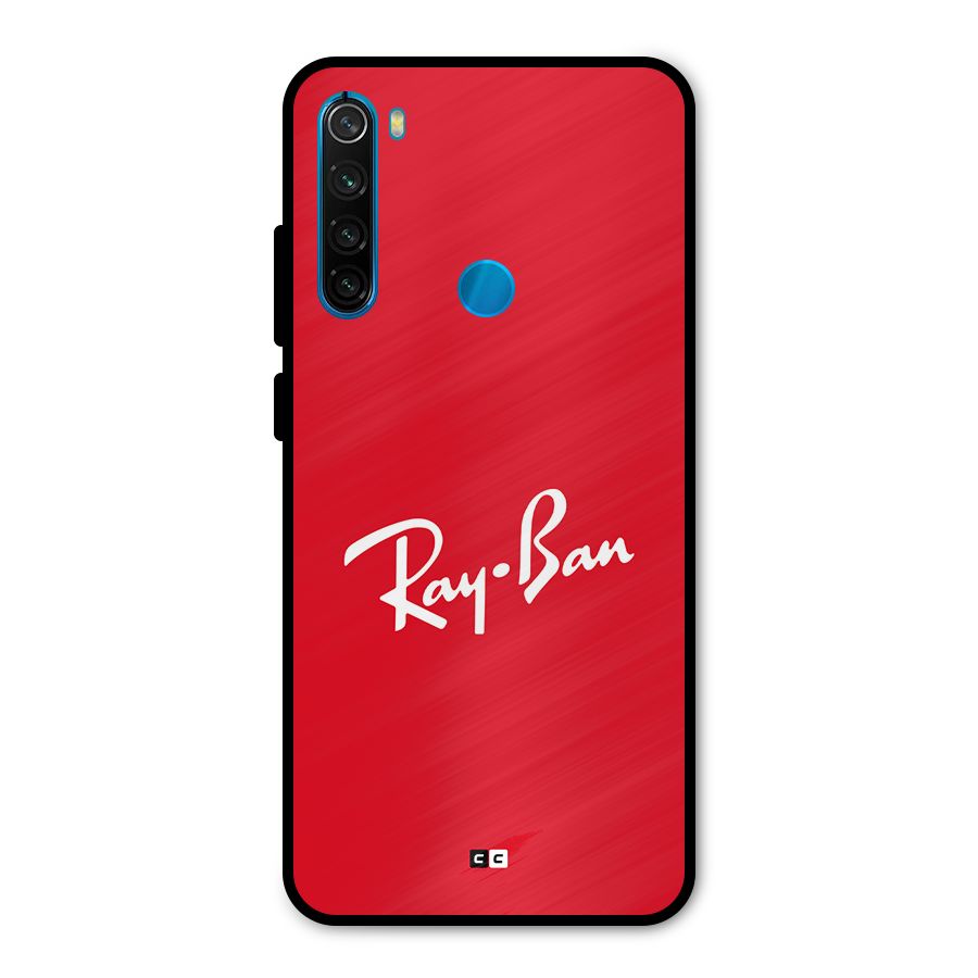 Luxury Red Metal Back Case for Redmi Note 8