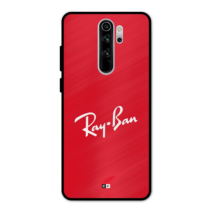 Luxury Red Metal Back Case for Redmi Note 8 Pro