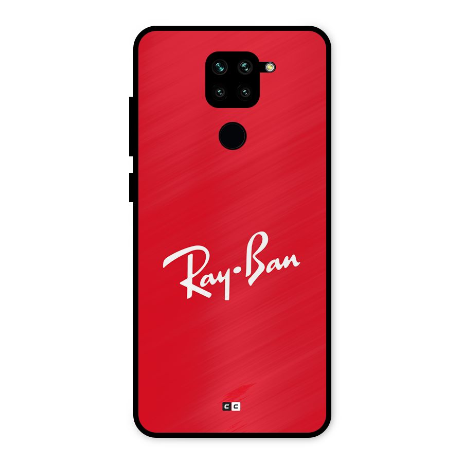 Luxury Red Metal Back Case for Redmi Note 9