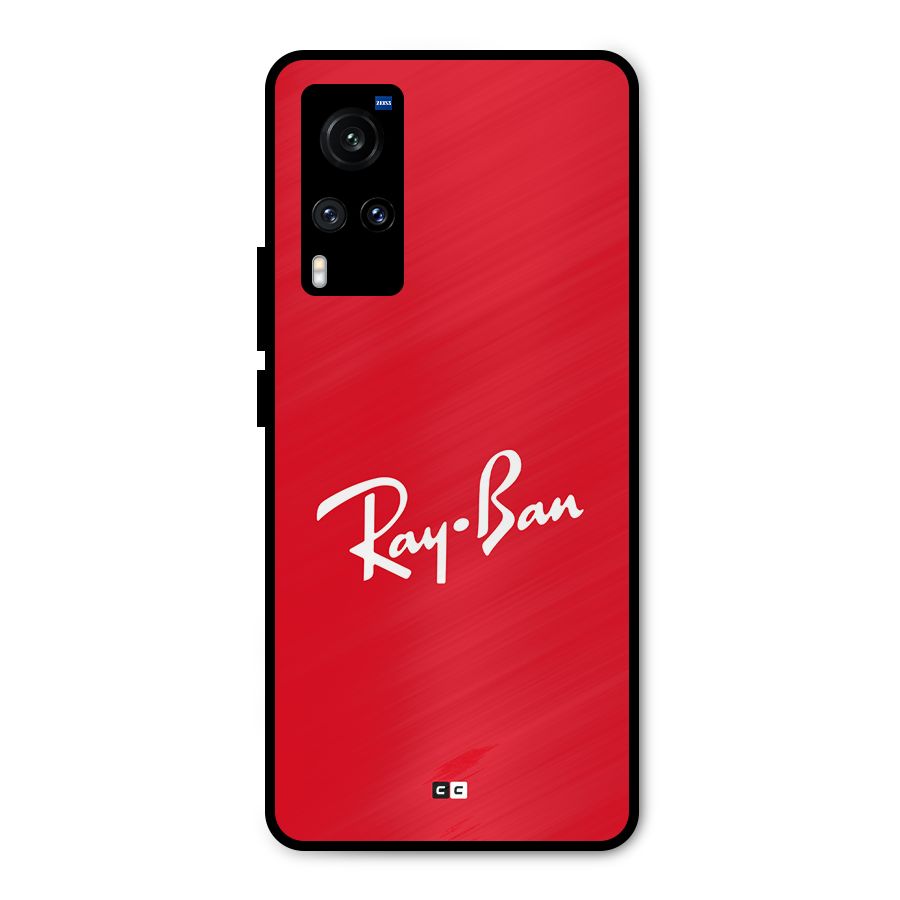 Luxury Red Metal Back Case for Vivo X60