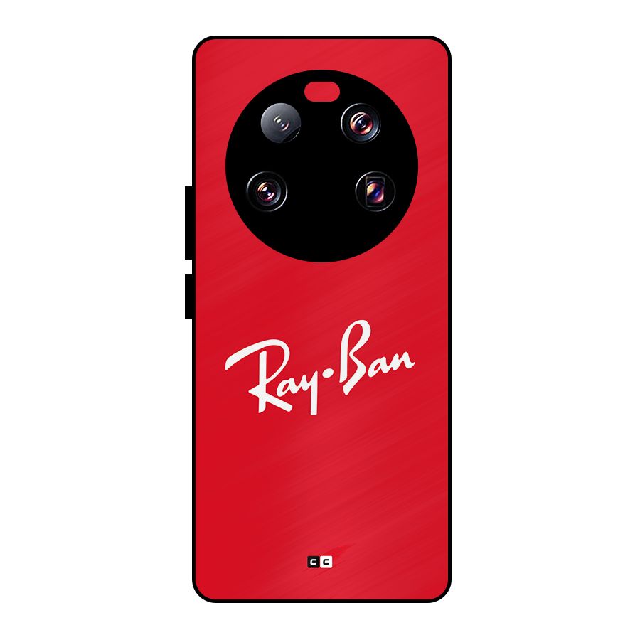Luxury Red Metal Back Case for Xiaomi 13 Ultra