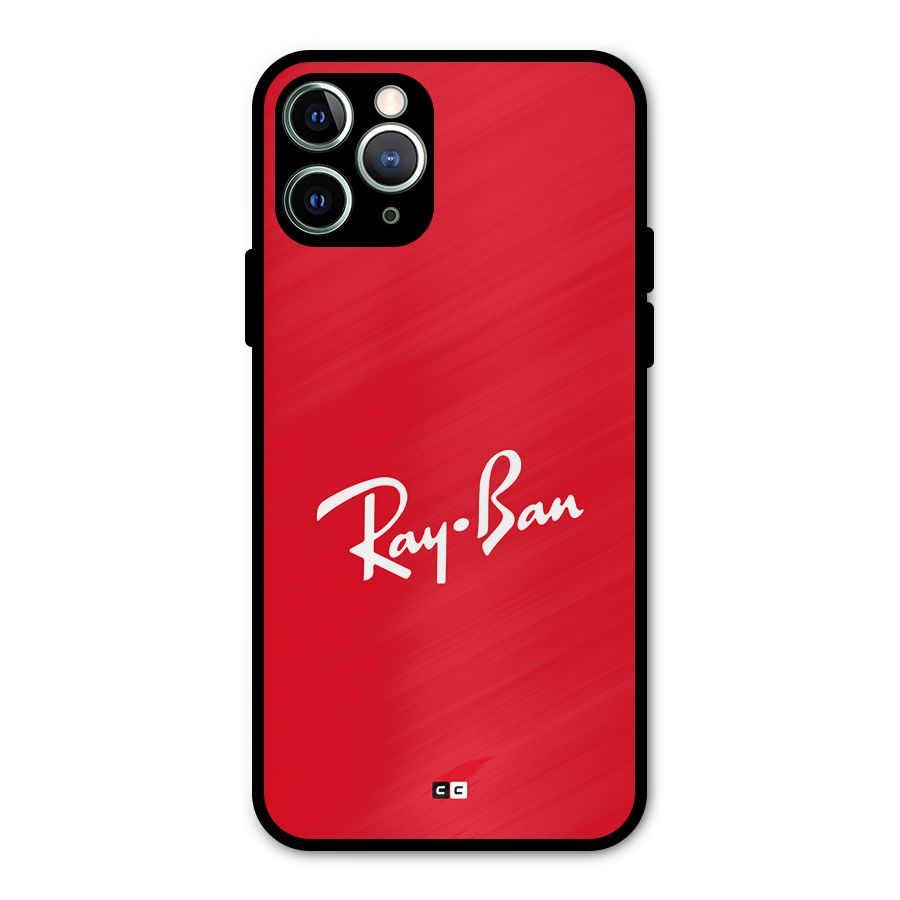 Luxury Red Metal Back Case for iPhone 11 Pro Max
