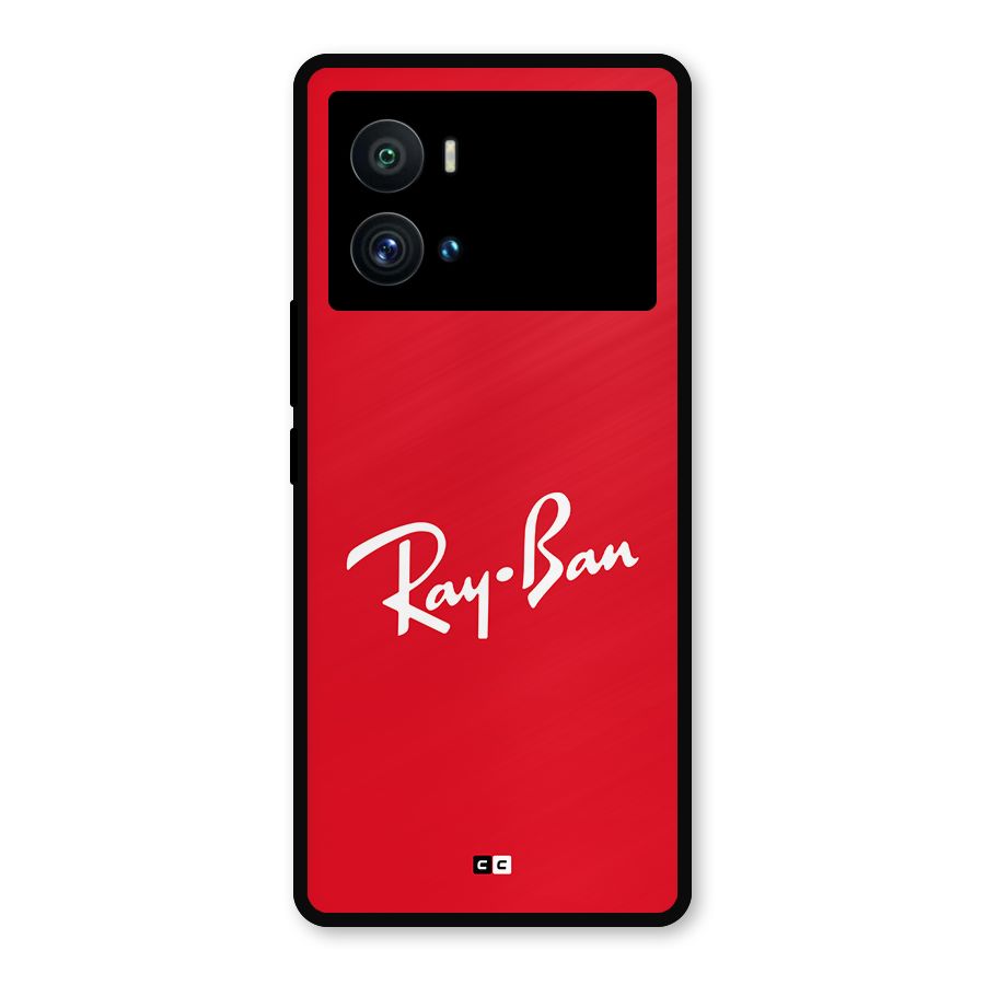 Luxury Red Metal Back Case for iQOO 9 Pro